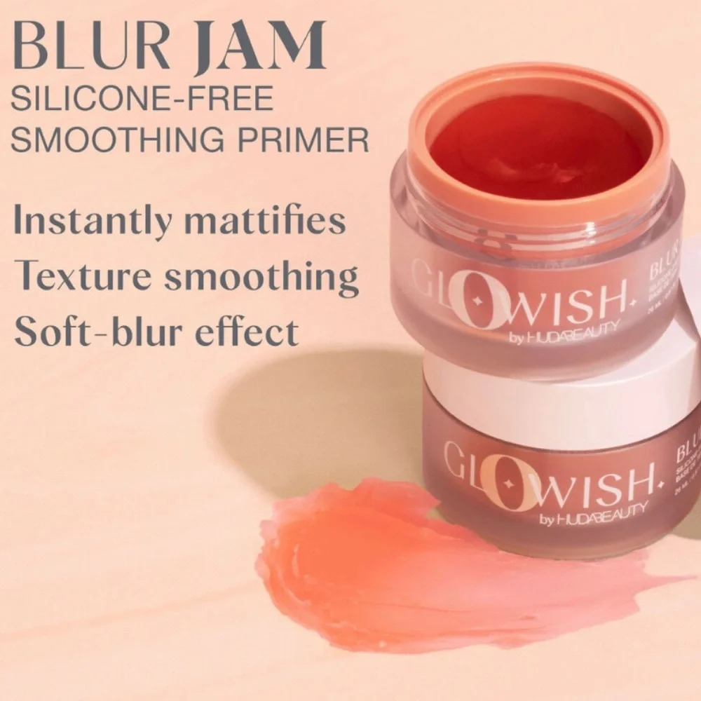 NEW✅HUDA BEAUTY GloWish Blur Jam Silicone-Free Smoothing Primer - Picture 9 of 9